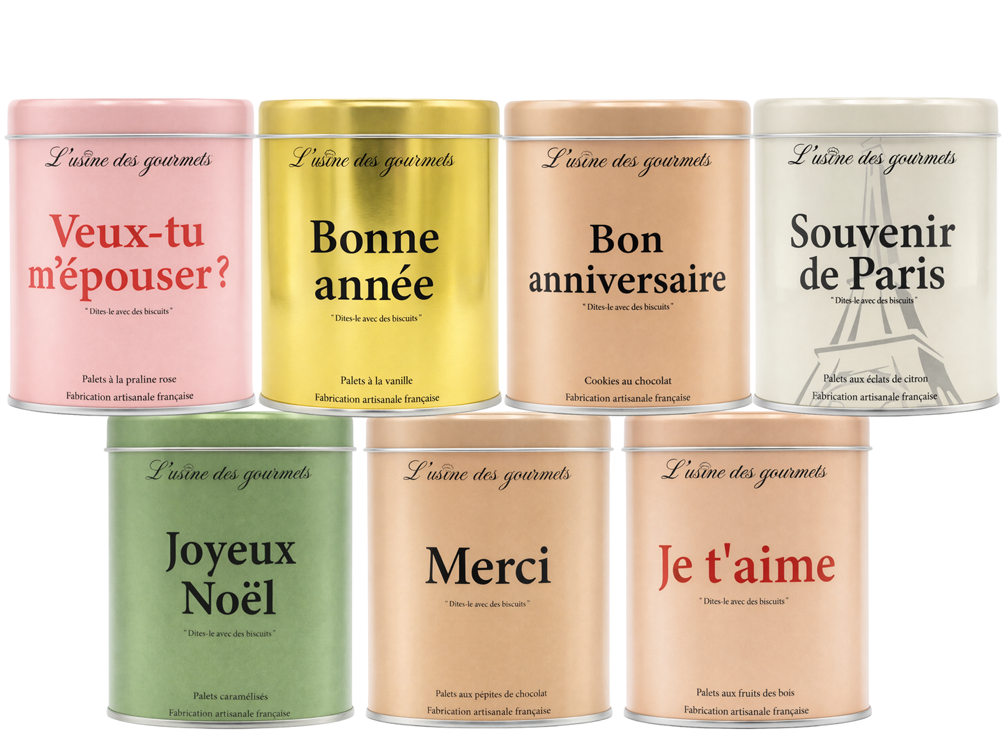 Boîte de biscuits "Merci"