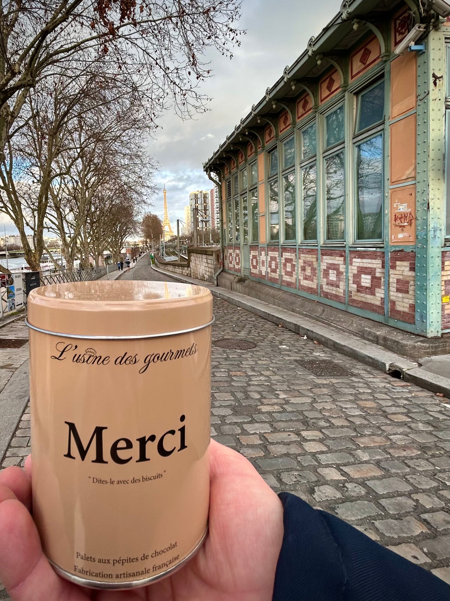 Boîte de biscuits "Merci"