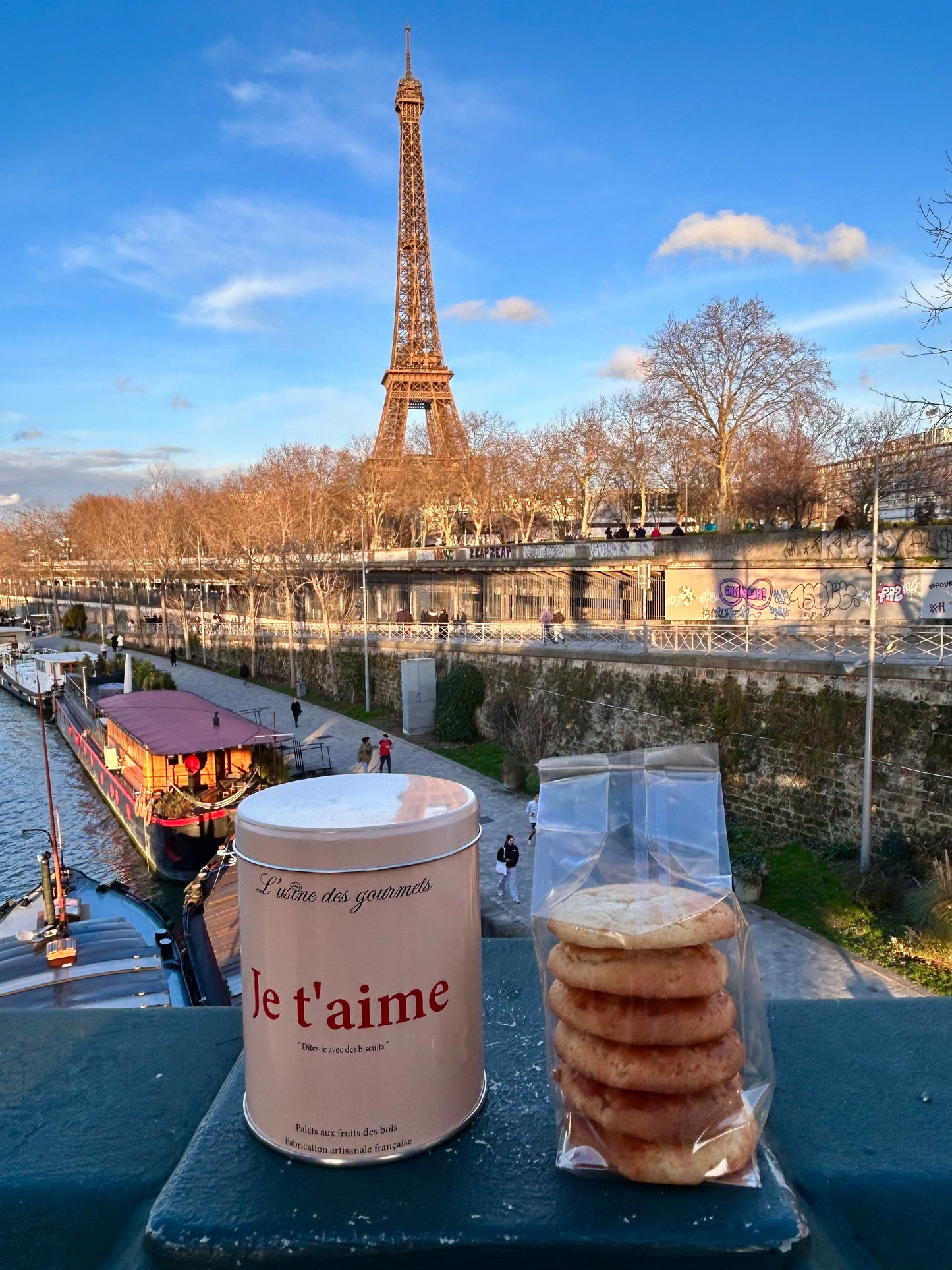 Boite de biscuits "Je t'aime"