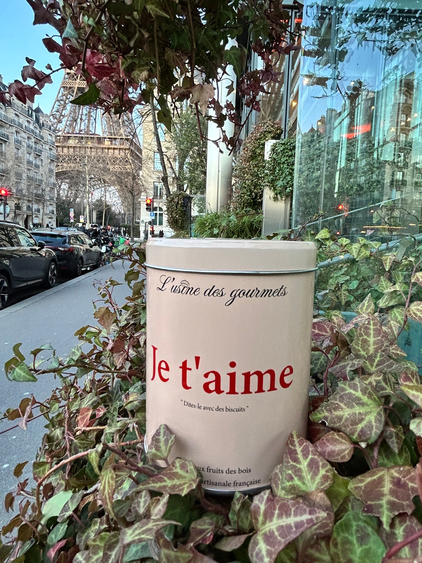 Boite de biscuits "Je t'aime"